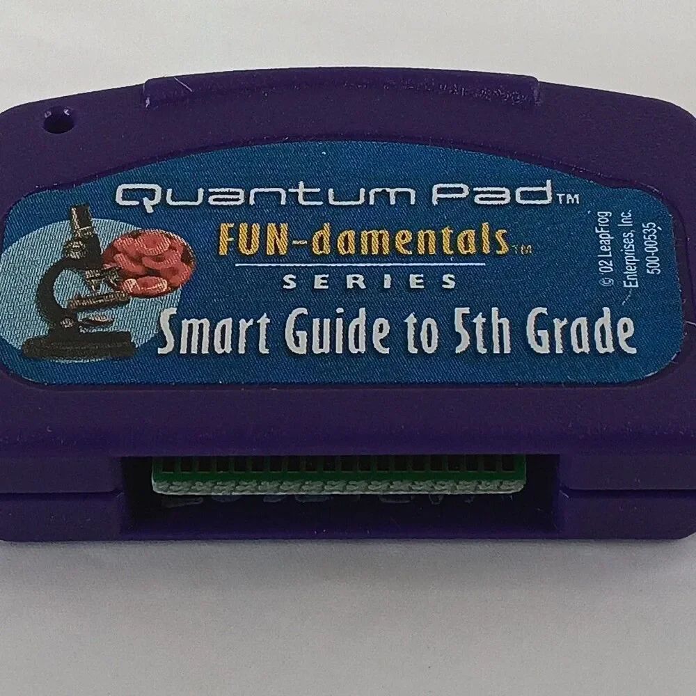 Lot of 6 LeapFrog QUANTUM PAD Game Cartridges Only Untested Vintage Learning Toy